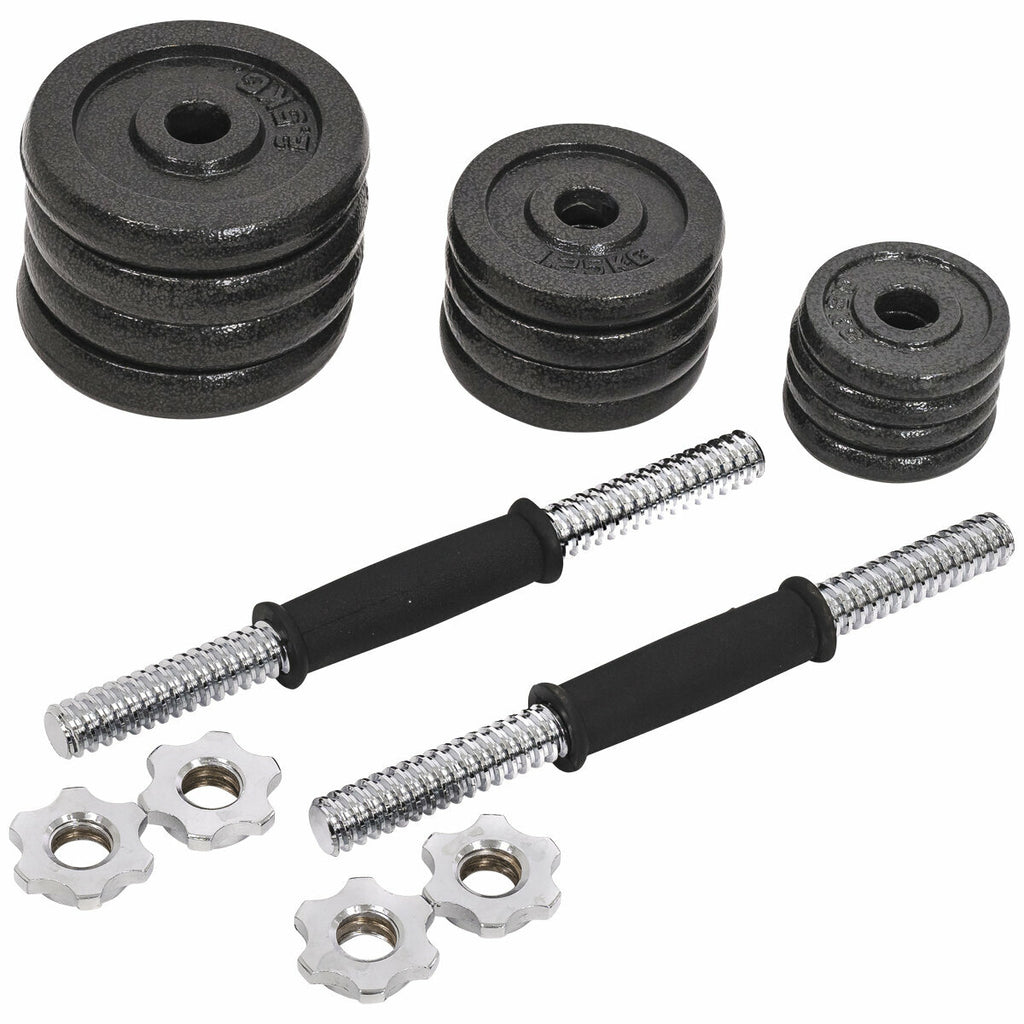 Dumbbell Set Weight Dumbbells Home Gym Training Fitness Barbell Equipment Case