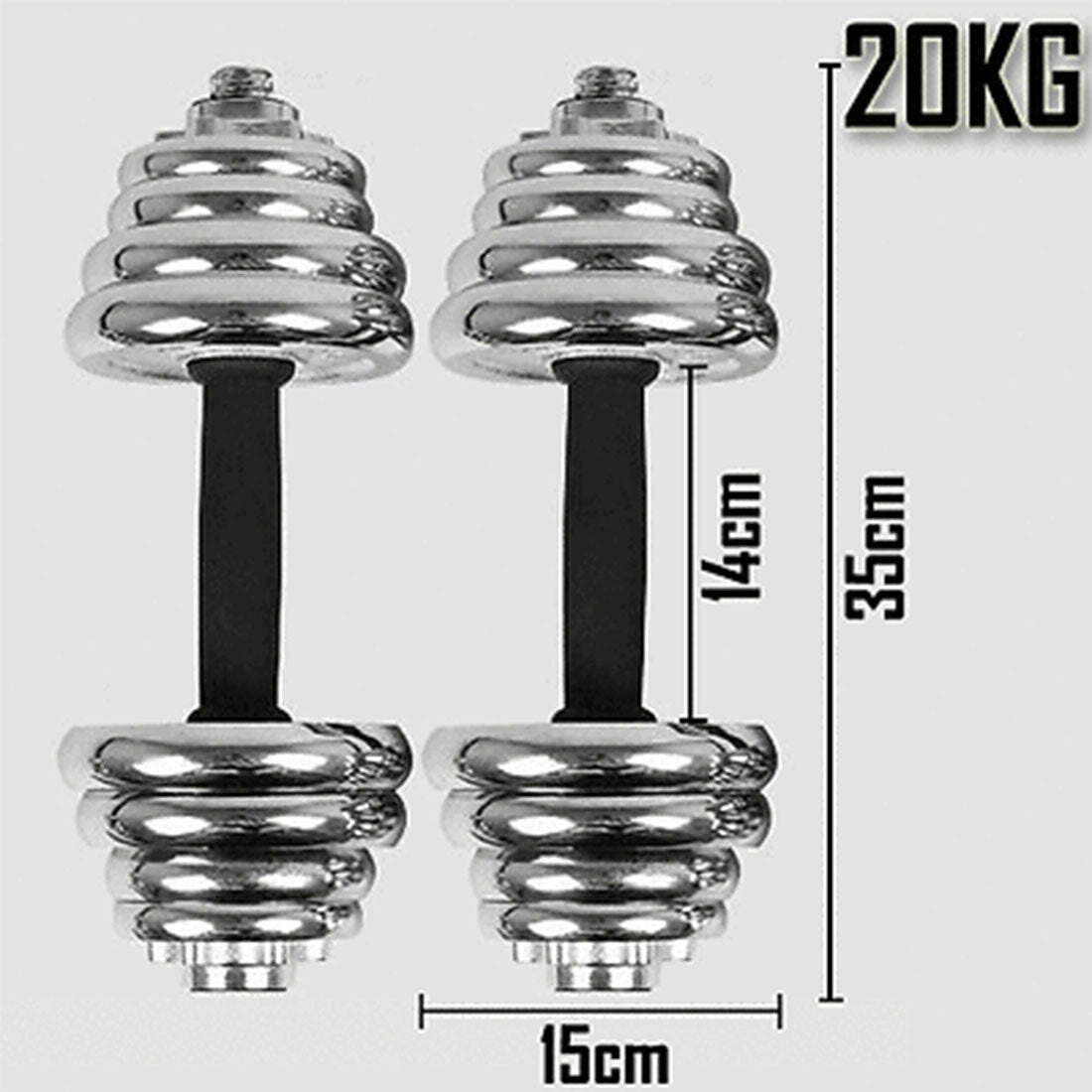 Dumbbell Set Weight Dumbbells Home Gym Training Fitness Barbell Equipment Case