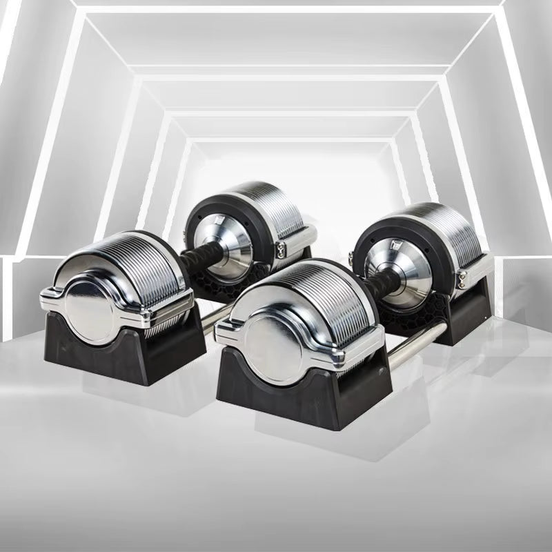 Adjustable Dumbbell 32KG Dumbbell Adjustable Weight Weight Display Automatic Locking Home Dumbbell Set