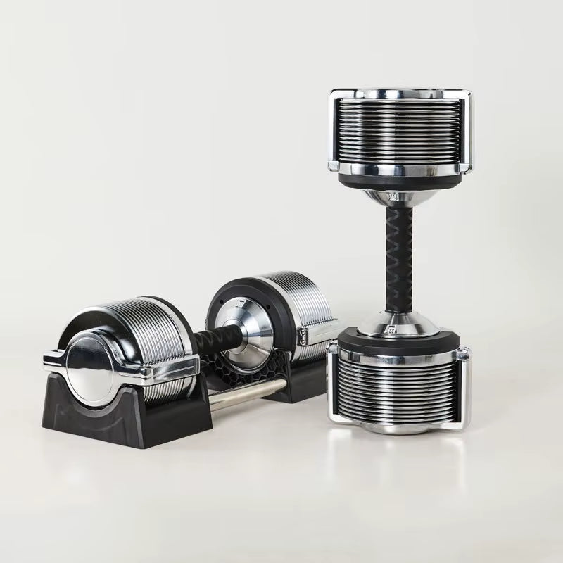 Adjustable Dumbbell 32KG Dumbbell Adjustable Weight Weight Display Automatic Locking Home Dumbbell Set