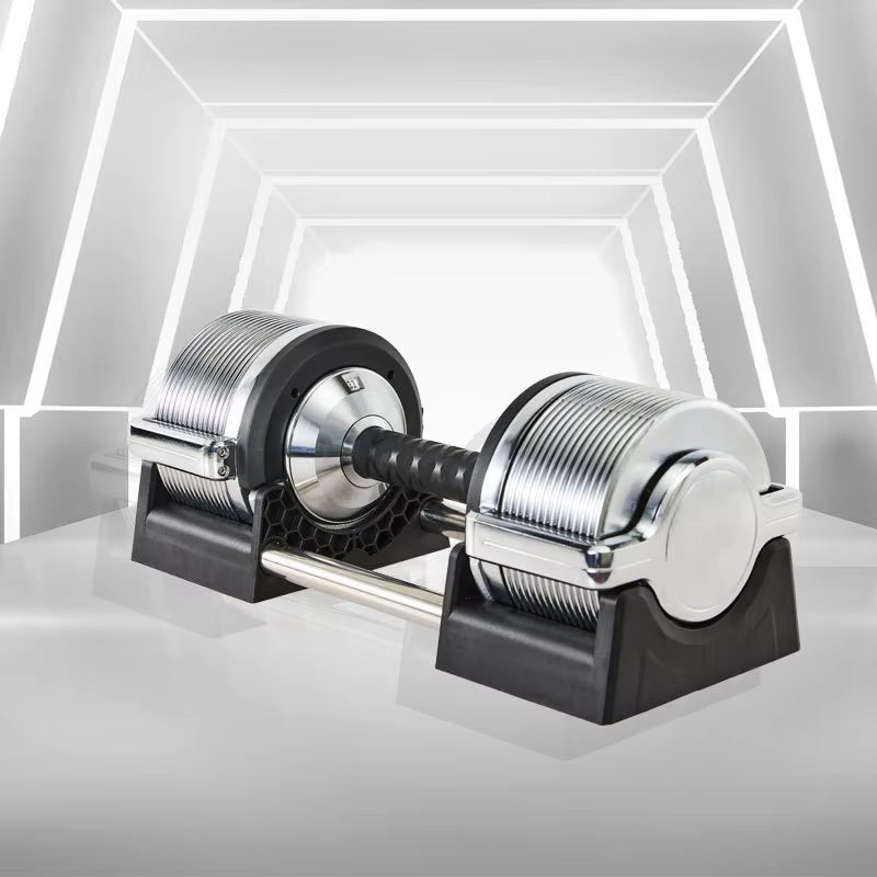 Adjustable Dumbbell 32KG Dumbbell Adjustable Weight Weight Display Automatic Locking Home Dumbbell Set