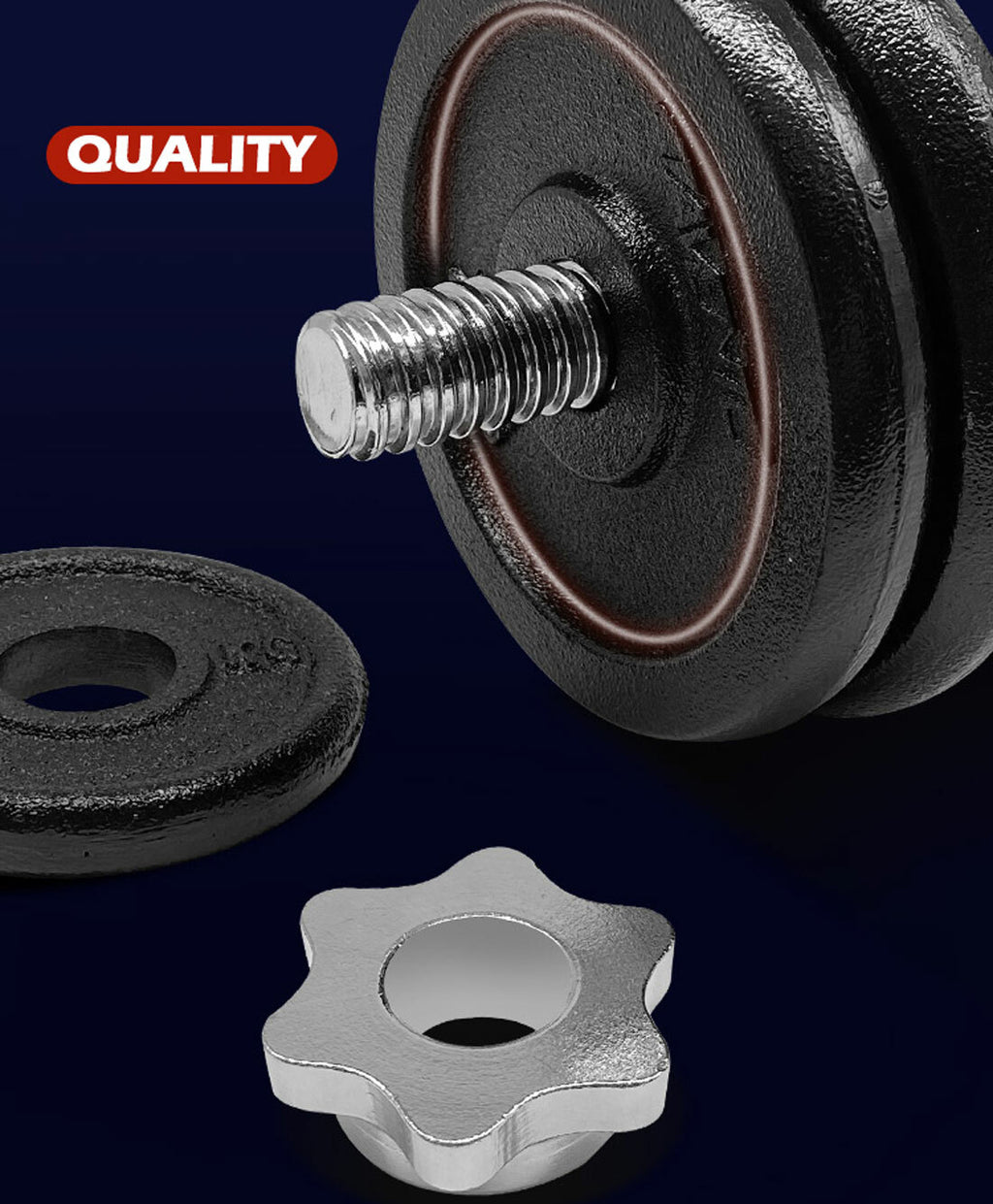 Dumbbell Set Weight Dumbbells Home Gym Training Fitness Barbell Equipment Case