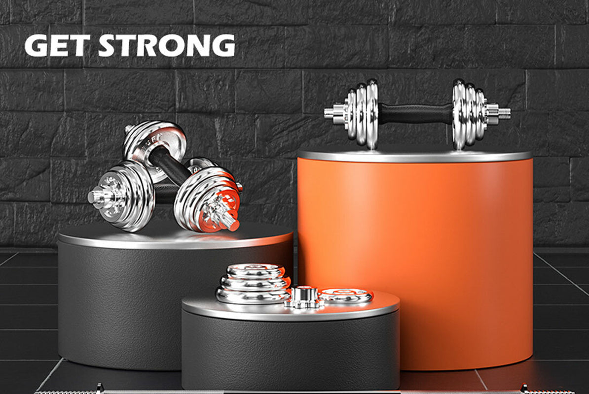 Dumbbell Set Weight Dumbbells Home Gym Training Fitness Barbell Equipment Case
